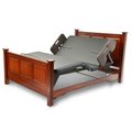 Sleepsafe Assured Comfort Signature Twin Bed Only w/ HB&FB N.Oak & 12"Asst. Rail FRAME-SS-T-NO-12